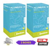 2 X Fluimucil A 600Mg Compresse Effervescenti 10S Sollievo Dalla Tosse Con Muco