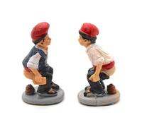 2 x fratelli Figura del presepe nascosto da 6,5 cm. trova la figura natalizia. l'uomo che fa la cacca. statuetta cagando. set di scena di natività, figure, gesù. 3 re. modelli in scala