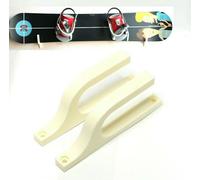 2 x gancio bianco per snowboard supporto per skateboard longboard display sup...