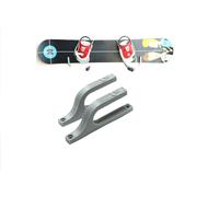 2 x gancio grigio per snowboard supporto per skateboard longboard display sup...