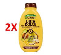 2 X Garnier Ultra Dolce Shampoo Avocadoekarite 250 Ml