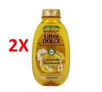 2 X Garnier Ultra Dolce Shampoo Camomilla E Miele 250 Ml