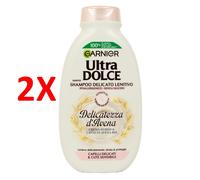2 X Garnier Ultra Dolce Shampoo Delicatezza D'avena 250 Ml