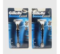 2 x GILLETTE Sensor Excel rasoio manuale SPEDIZIONE GRATUITA