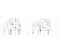 2 x Giunto semiasse LÖBRO per AUDI, SKODA, VW A4 B5, PASSAT B5, PASSAT B5