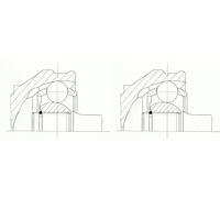 2 x Giunto semiasse LÖBRO per MERCEDES-BENZ B W245, KLASA A (W169)