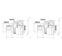 2 x Giunto semiasse NTY per FORD, SEAT, VW ALHAMBRA, ALHAMBRA I, GALAXY I