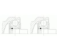 2 x Giunto semiasse SPIDAN per AUDI, PORSCHE, VW CAYENNE I, Q7, Q7 I