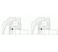 2 x Giunto semiasse SPIDAN per AUDI, SEAT A4 B6, A4 B7, A6 C5, EXEO, EXEO IV