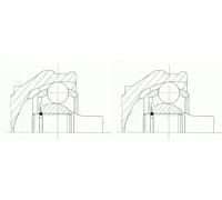2 x Giunto semiasse SPIDAN per AUDI, SKODA, VW A4 B5, A6 C5, A8 D2, PASSAT