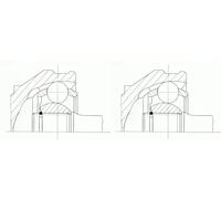2 x Giunto semiasse SPIDAN per AUDI, SKODA, VW A4 B5, A6 C5, PASSAT B5