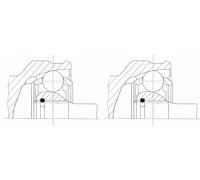 2 x Giunto semiasse SPIDAN per CADILLAC, OPEL, SAAB 44077 II, 44079 II