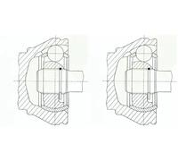 2 x Giunto semiasse SPIDAN per OPEL COMBO, COMBO Furgon/minivan, CORSA C
