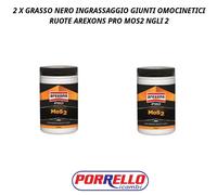 2 X GRASSO NERO INGRASSAGGIO PER GIUNTI OMOCINETICI RUOTE AREXONS MOS2 NGLI 2