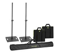2 x Gravity Heavy Duty Lighting stand Inc. Transito borse per asta e base