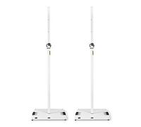 2 x Gravity LS 431 W bianco base quadrata illuminazione stand offset M20 Mount