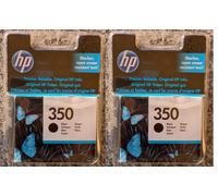 2 x HP 350 Nero - Cartucce Originali - Scad. 2022 - GARANZIA - Leggi descrizione