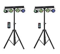 2 x IBIA LIGHT DERBY FX BAR 2 x RGBW PAR CANS + 2 RGBWA MOONFLOWER