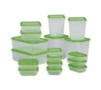 2 X Ikea Pruta Set di 17 contenitori per alimenti in plastica