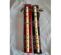 2 X Indiani Bambù Quena Flauto Lama Con Custodie