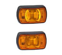 2 x Indicatori di contorno laterali luci LED 24V per camion rimorchio...