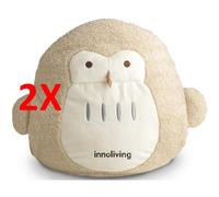 2 X Innoliving Gufo Borsa Acqua Calda Elettrica Durata 4-6 Ore Garanzia 3 Anni