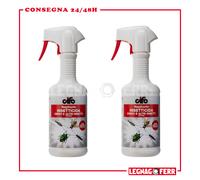 2 x Insetticida Per Ambienti Domestici Nephorin Cifo 500 Ml Non Contiene Gas