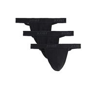 2(X)IST 3 Pack Tanga da Uomo, Cotone Essenziale, Y-Tangas, Normale, Cotone: Colour: Black | Size: Small