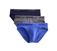 2(x)ist mutande da uomo in cotone, elasticizzate, non visibili dai pantaloni, pacco da tre Eclipse/Lead/Dazzling Blue Large