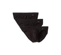 2(X)IST Slip da Uomo in Cotone Elasticizzato No Show (Confezione da 3), Sliq Nero Profondo, S
