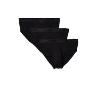 2(X)IST Slip da Uomo in Cotone Essenziale, Confezione da 3, Nuovo Logo Nero, M