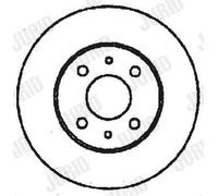 2 x JURID 561329JC Disco freno per ALFA ROMEO,FIAT,LANCIA