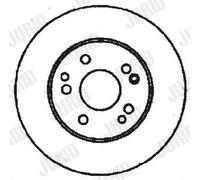 2 x JURID 561331JC Disco freno per MERCEDES-BENZ