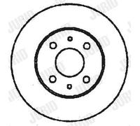 2 x JURID 561340JC Disco freno per ALFA ROMEO,FIAT,LANCIA