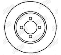 2 x JURID 561375JC Disco freno per FORD,PANTHER,TVR