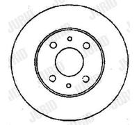 2 x JURID 561387JC Disco freno per ABARTH,ALFA ROMEO,FIAT,LANCIA
