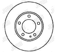 2 x JURID 561552JC Disco freno per BMW