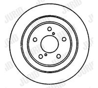 2 x JURID 561667JC Disco freno per SUBARU,TOYOTA