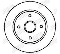 2 x JURID 561678JC Disco freno per FORD