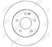 2 x JURID 561696JC Disco freno per MERCEDES-BENZ