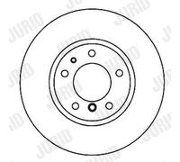 2 x JURID 561963JC Disco freno per CHRYSLER,MERCEDES-BENZ