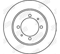 2 x JURID 562059JC Disco freno per MITSUBISHI,PROTON,VOLVO