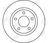 2 x JURID 562060JC Disco freno per AUDI,VW