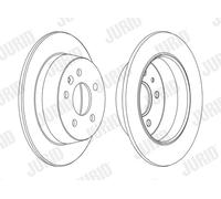 2 x JURID 562065JC Disco freno per MERCEDES-BENZ