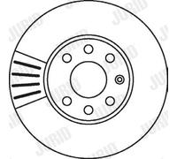 2 x JURID 562069JC Disco freno per CHEVROLET,OPEL,VAUXHALL