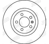 2 x JURID 562081JC Disco freno per VW