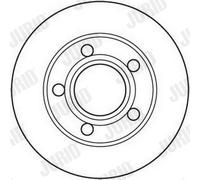 2 x JURID 562089JC Disco freno per AUDI