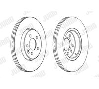 Jurid Disco freno 562165JC ventilato per MG, Rover - 2 pezzi