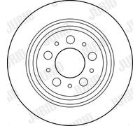 2 x JURID 562174JC Disco freno per VOLVO