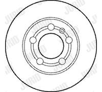 Jurid Disco freno 562177JC pieno per Audi, VW, Skoda – 2 pezzi